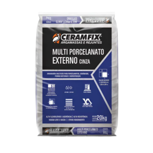 Argamassa Multi Porcelanato Externo Cinza – Ceramfix 20kg