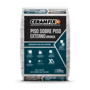 Aramassa ceramfix piso s/piso ext. branca 20kg/
