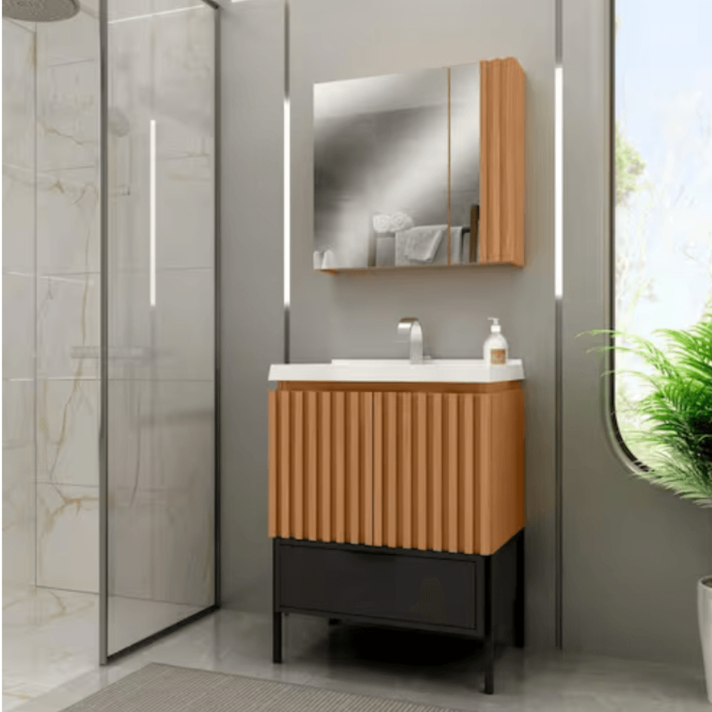 Balcony kit angra 65 c/pés freijo/preto/