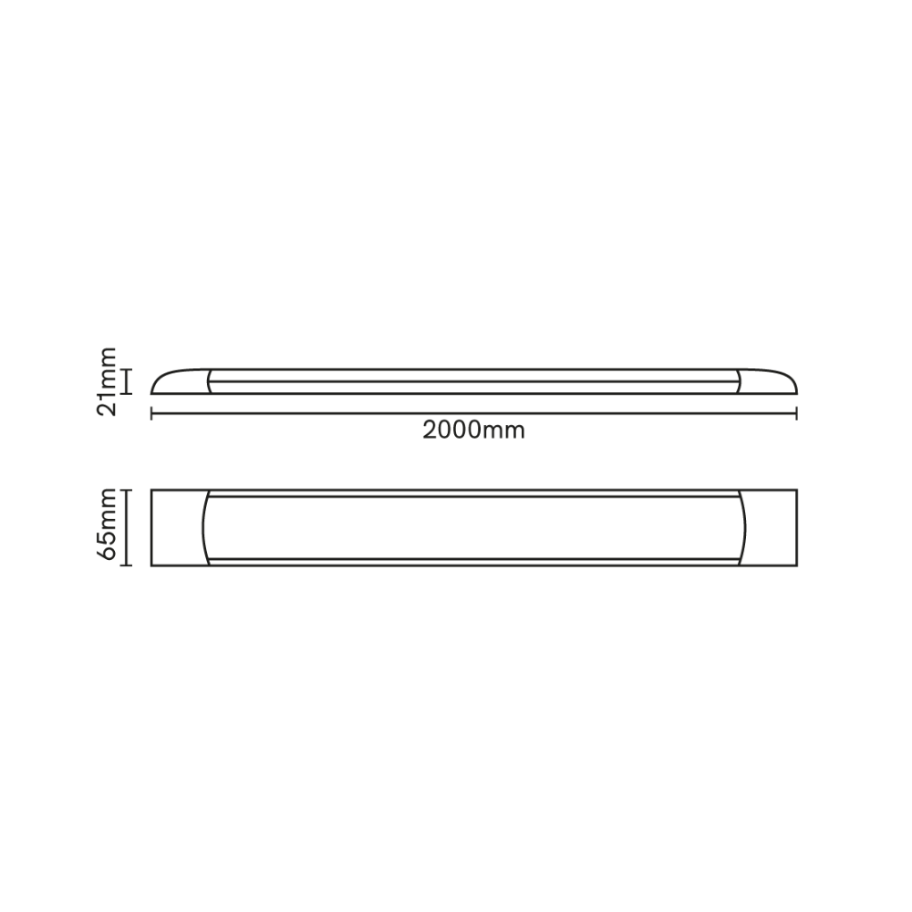 Luminária Led Slim 72w 6.500k Bivolt - Branco Blumenau - Imagem 2