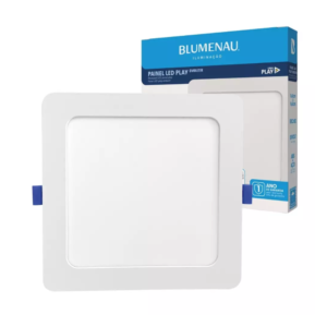 Painel Led 12w Embutir Quadrada Al 6500k 17cm Blumenau