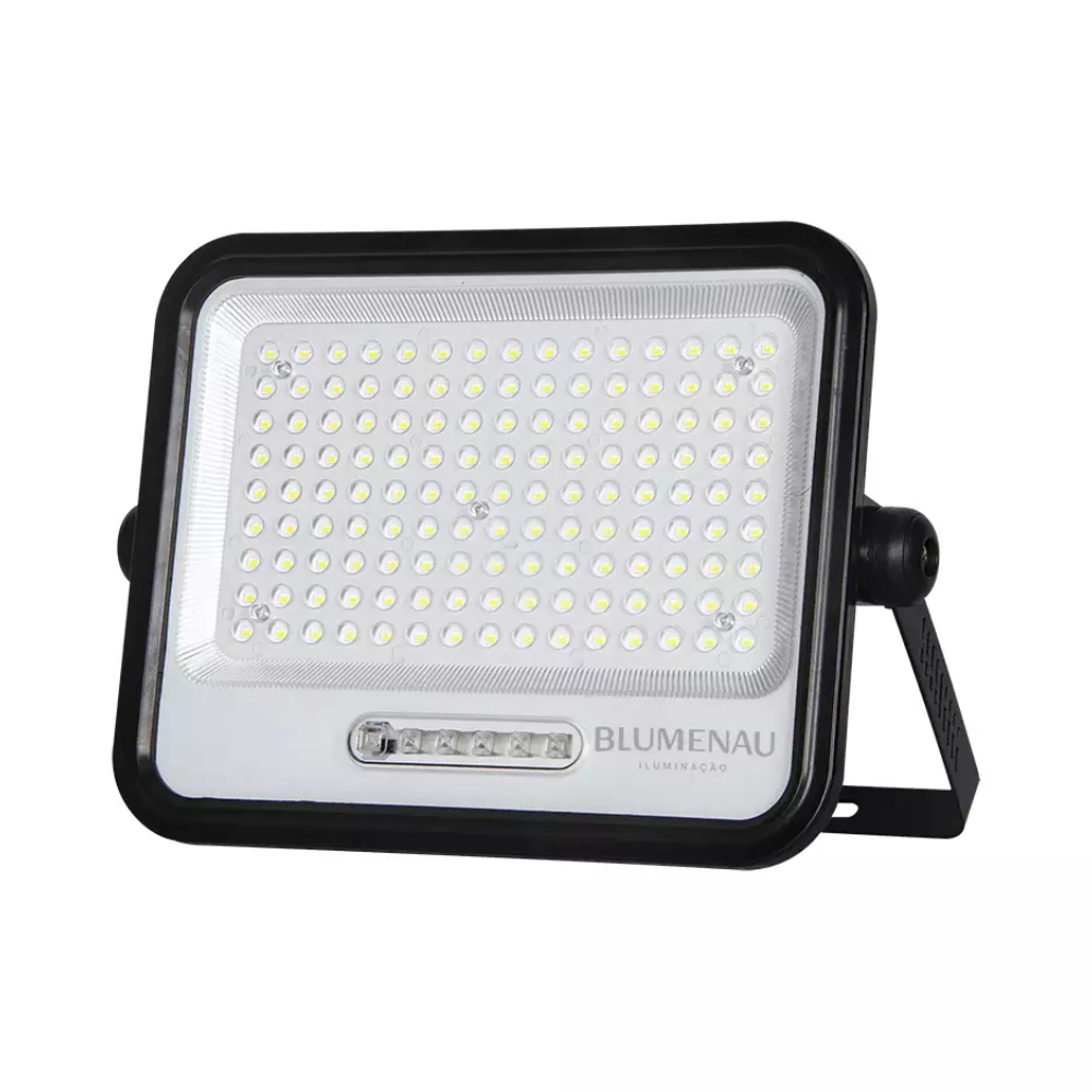 Refletor I Led 200w Pro Solar Quad Ip66 6.500k - Preto Blumenau