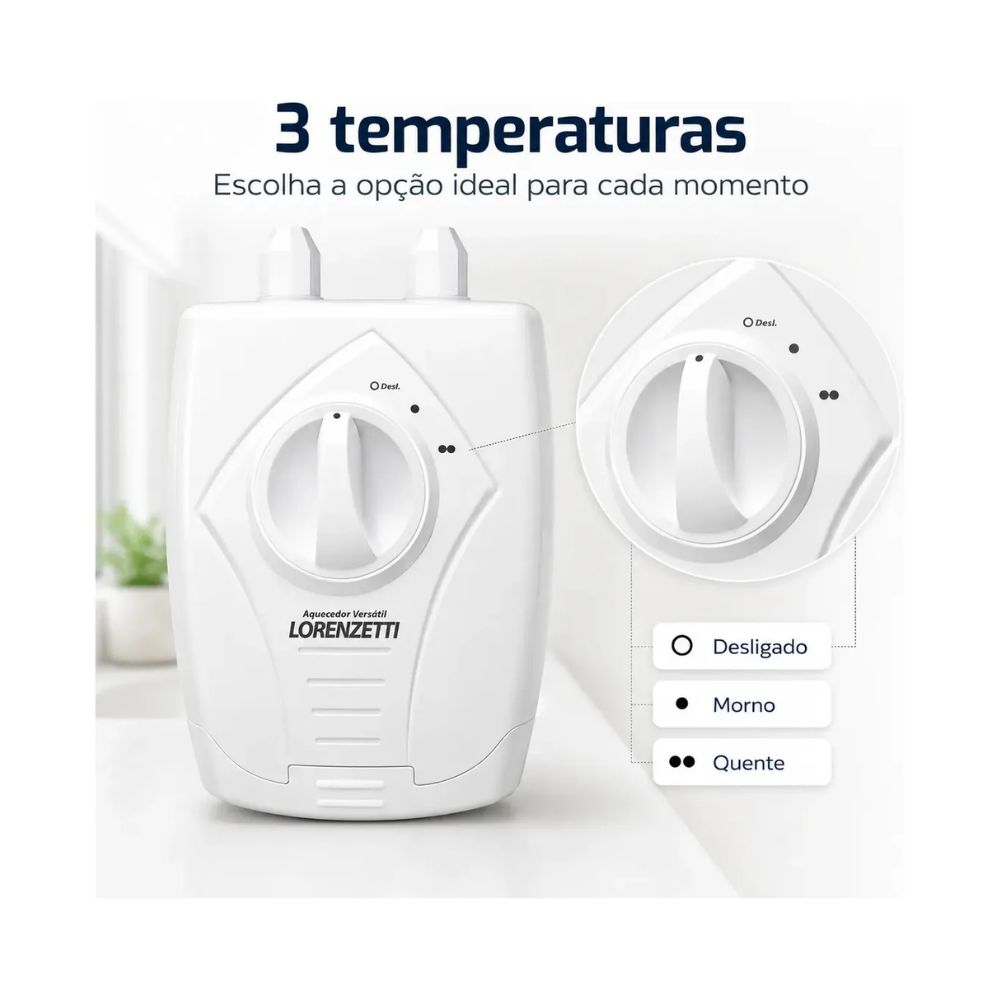 Lorenzetti aquecedor versátil