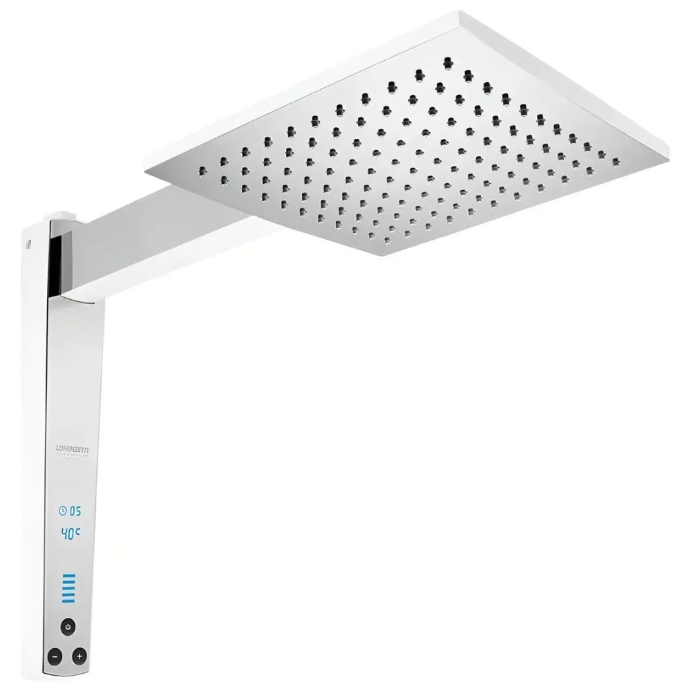 Lorenzetti chuveiro acqcentury digital branco/cromado 220v 7500w