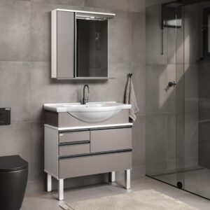 Rorato kit firenze 83,5cm c/pé espelh/pia louçaa gi