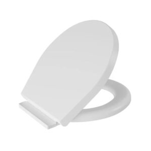 Assento Almofadado Branco Soft Close Click Astra