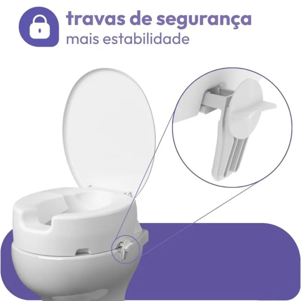 Assento Elevado 13cm C/Trava Astra - Imagem 2