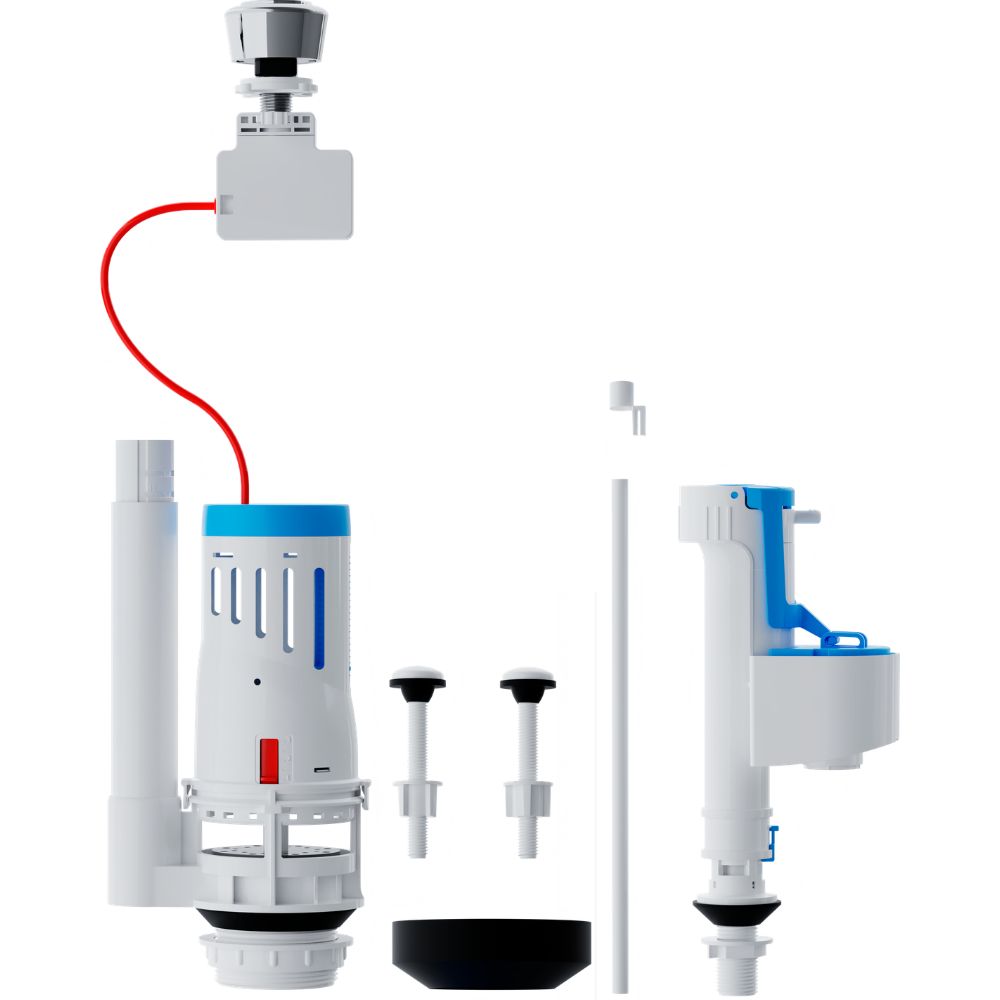 Kit Completo P/ Caixa Acoplada C/ Acionador Branco E Castelo Superior Neo 340292-46 Blukit (cópia)