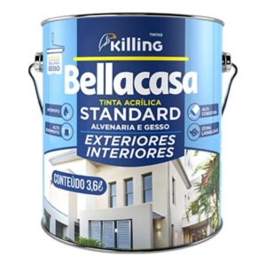 Tinta Acrílica BrancoSemi Brilho Standard 3,6l - Bellacasa Killing