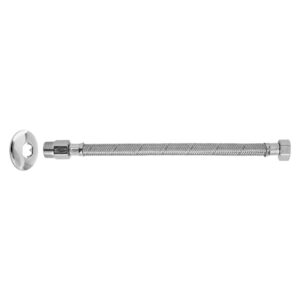 Flexível 40cm Inox Mxf 1/2" C/Canopla Blukit