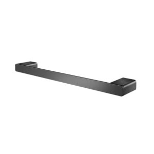 Porta-Toalhas De Rosto 376 Mm Docolflat Grafite Polido Docol