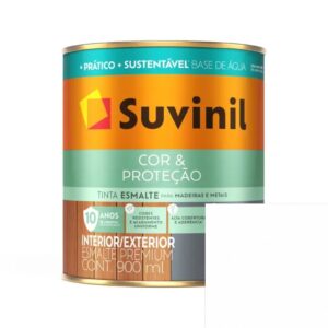 Tinta Esmalte Brilhante 900ml Seca Rápido Base Água Branco Suvinil