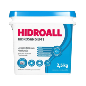 Cloro Hidrosan 2 5em1 43% Cloro Ativo 2,5kg - Hidroall