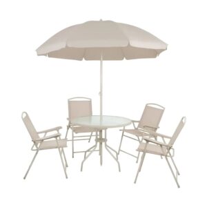 Conjunto de Jardim Malibu Bege Mor