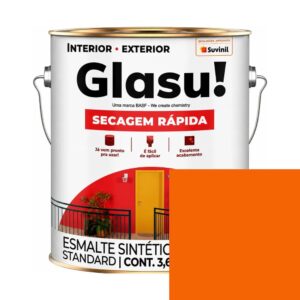 Esmalte Brilhante Laranja 3,6l Glasu! - Suvinil