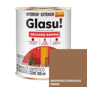 Esmalte Brilhante Marrom Conhaque 900ml Glasu! - Suvinil