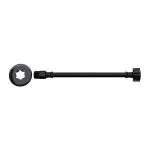 Flexível 30cm Preto Pvc P/Agua Mxf 1/2" Blukit