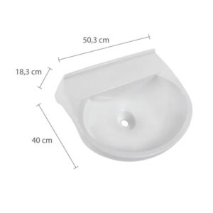 Lavatório Plástico 8l Branco 50x40cm - Lv3/Sc*Br1 Astra