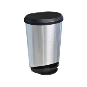 Lixeira 10l C/Pedal Label Inox Arqplast