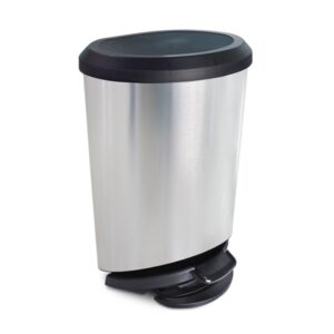 Lixeira 20l C/Pedal Label Inox Arqplast