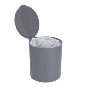 Lixeira 4l C/Aro Interno – Cinza Arthi