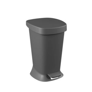 Lixeira Square C/Pedal 5l – Cinza Chumbo Coza 10424