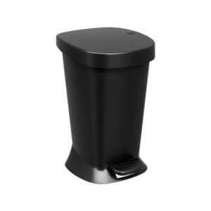 Lixeira Square C/Pedal 5l – Preta Coza 10424