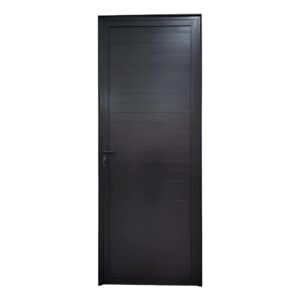 Porta Lambri Alumínio Preto Esquerda 84x215cm 37mm Brazil