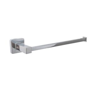 Porta Toalha Reto Quadrado Zamak + Inox Cr - Flux Hidro