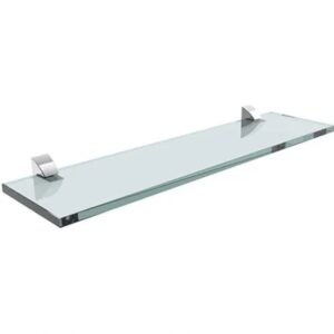 Prateleira Vidro 10x40cm C/Sup Cr Prat-K
