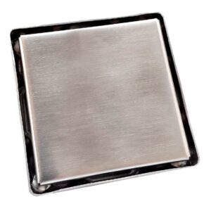 Ralo Oculto Inox 10x10cm Duplo - Flux Hidro