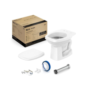 Kit Bacia Convencional Art Bco (Ass. + Kit Inst.) Roca