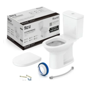 Kit Caixa Acoplar Debba Round Bco (Ass+Fle+Par+Anel) Roca