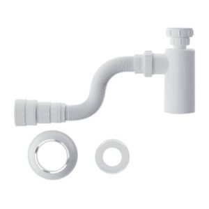 Sifão Copo C/Tubo Extensivo Branco P/Lavatório Blukit