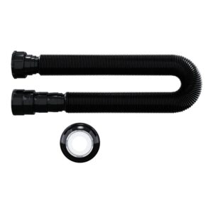Sifão Tubo Extensivo 1,5 Mt C/Canopla Black Blukit