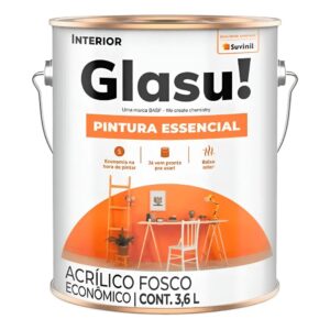 Tinta Acrílica Branco Pintura Essencial Lata 3,6l Glasu! Suvinil