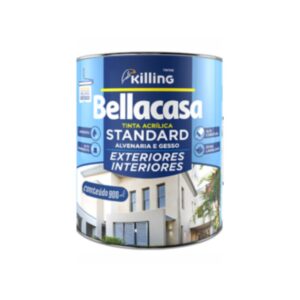 Tinta Acrílica Branco Semi Brilho Standard 900ml - Bellacasa Killing