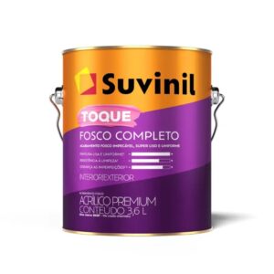 Tinta Acrílica Branco Toque Fosco Completo 3,6l Suvinil