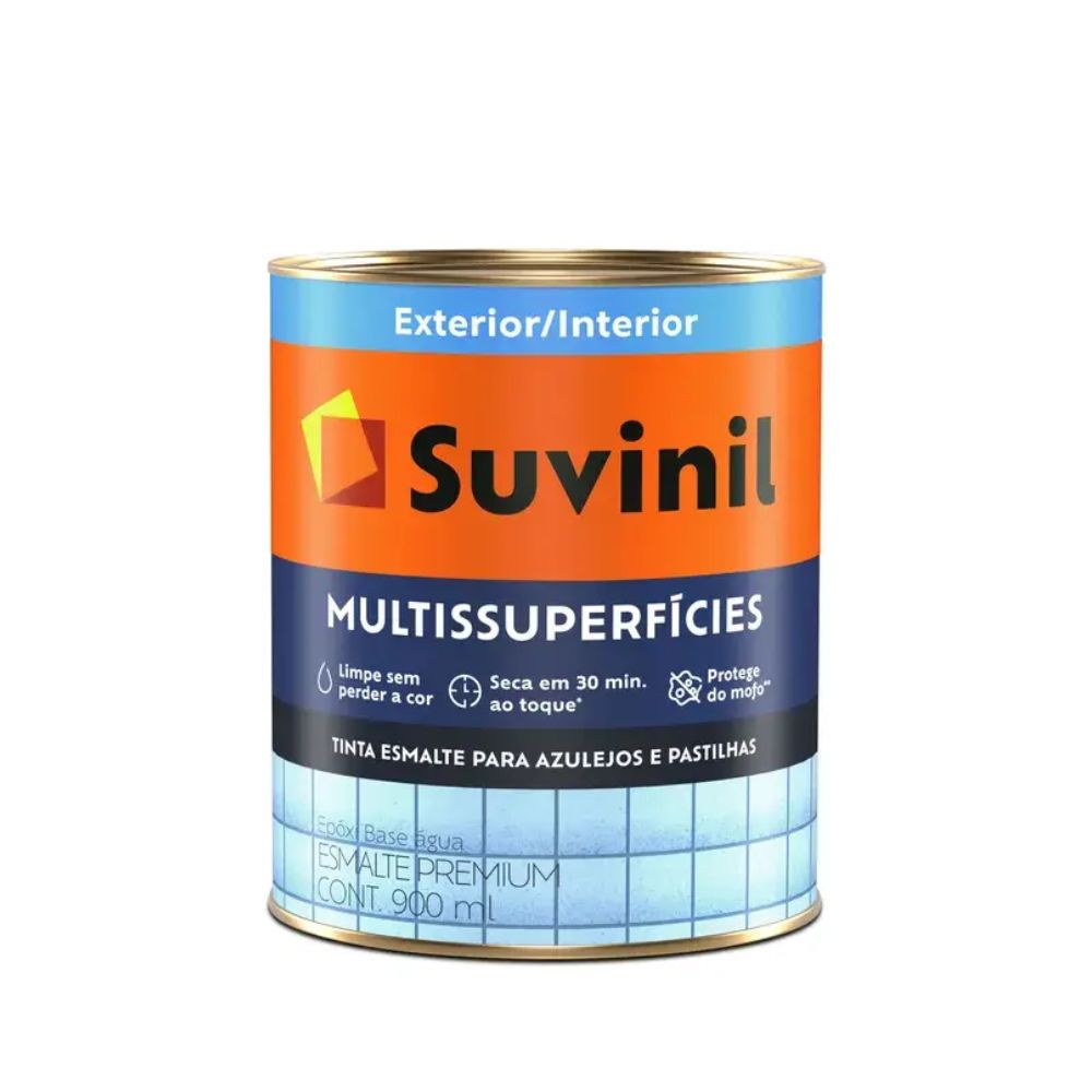 Tinta Esmalte Acetinada 900ml Multisuperficies Branco Suvinil