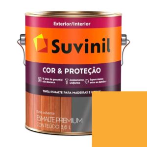 Tinta Esmalte Brilhante 3,6l Cor E Proteção Amarelo Ouro Suvinil