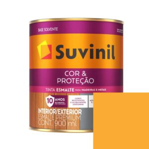 Tinta Esmalte Brilhante 900ml Cor E Proteção Amarelo Ouro Suvinil