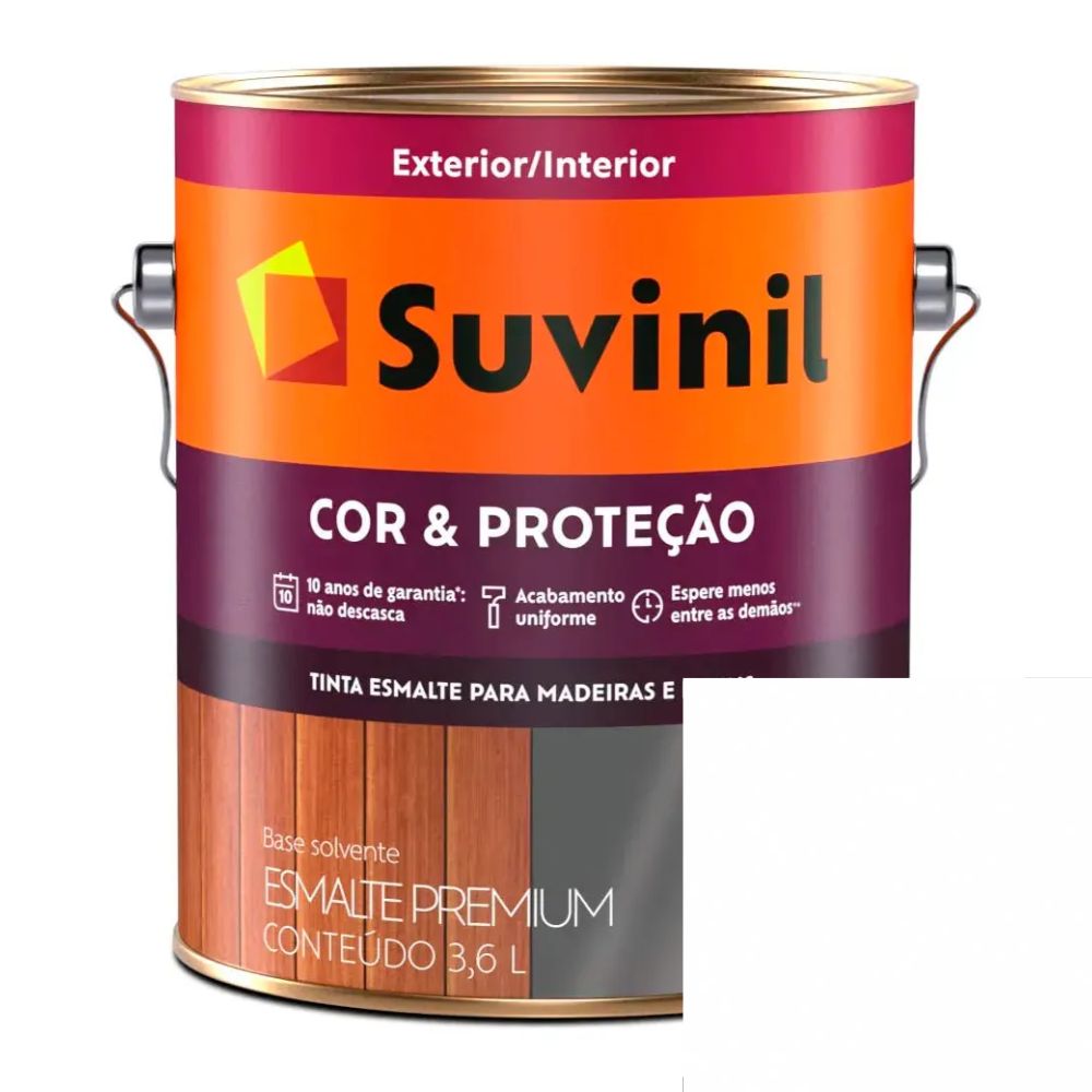 Tinta Esmalte Brilhante 3,6l Cor E Proteção Branco Suvinil