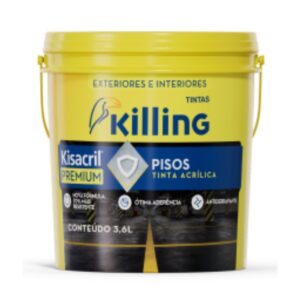 Tinta Piso Amarelo 3,6l Kisacril Killing