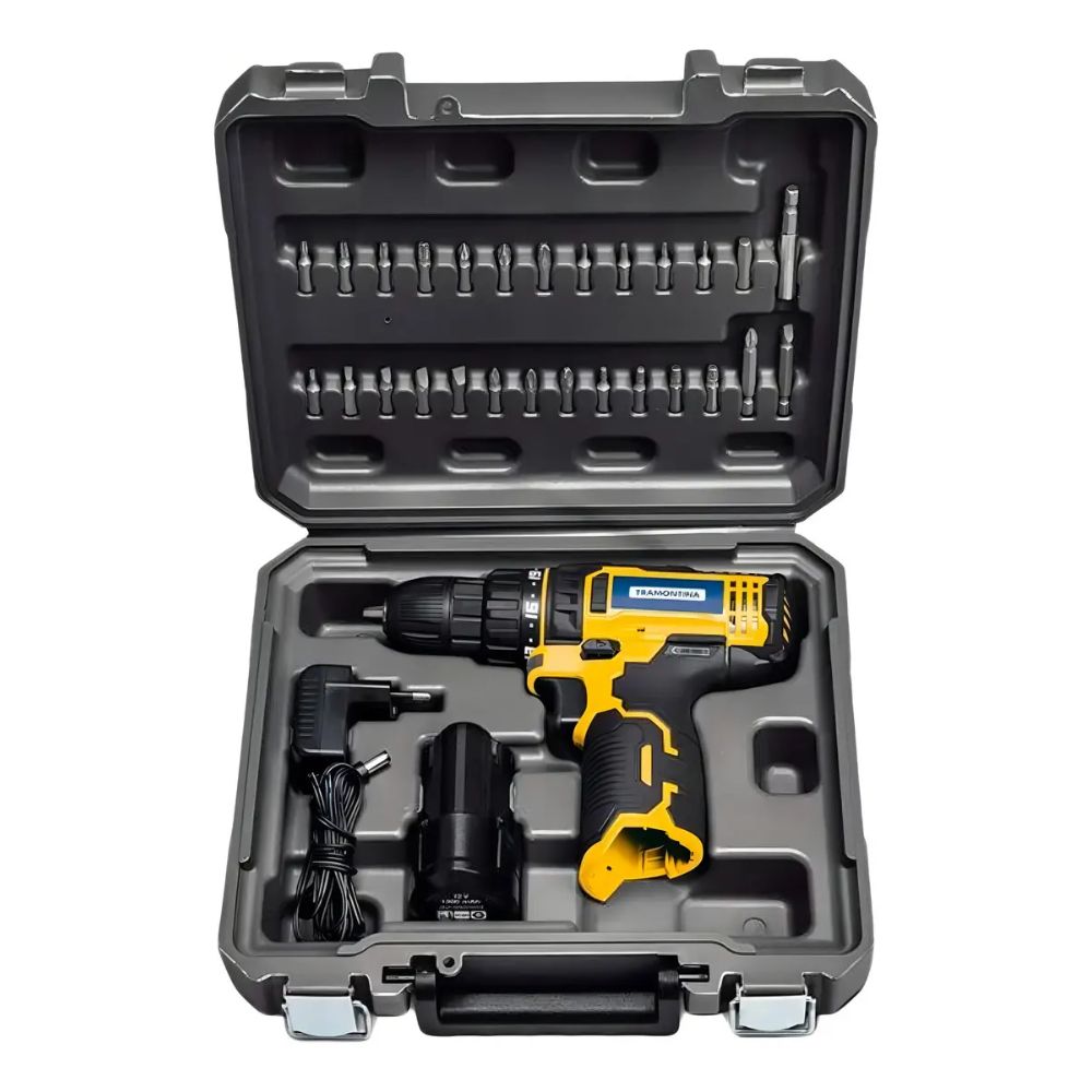 Tramontina Kit Parafusadeira/Furadeira Bat 12v 30 Pçs