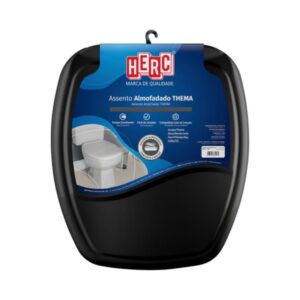 Assento Almofadado Thema Preto Herc