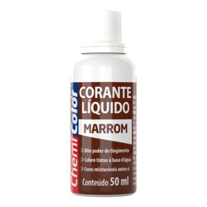 Corante Liquido Marrom 50ml – Chemicolor