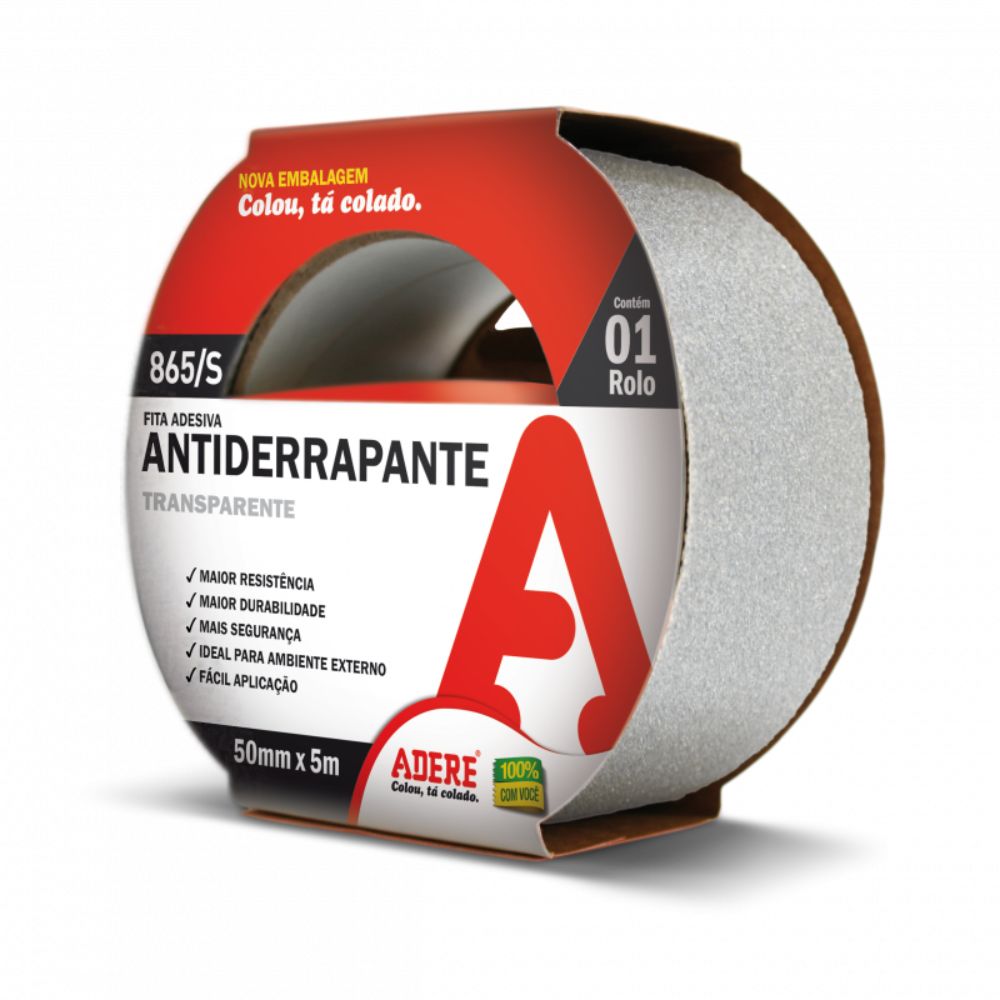 Fita Antiderrapante 50mm X 20m Transparente - Adere