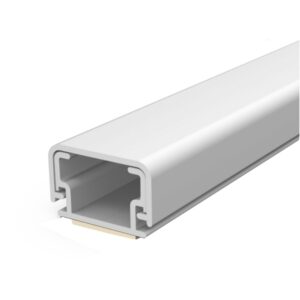Caneleta Branca Com Fita Adesiva e Sem divisória 10mm x 2.000mm Durin