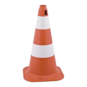 Cone 50cm Branco/Laranja - Vonder