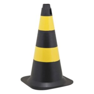 Cone 50cm Preto/Amarelo - Vonder